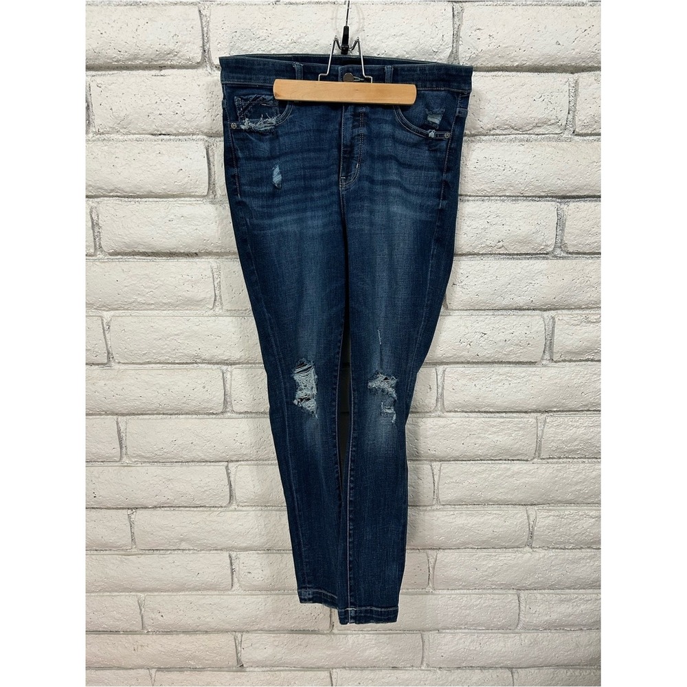 Buckle Black Skinny Jeans Womens 10/30 Distressed Stretch Denim